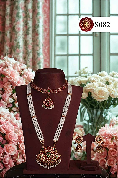 Traditional South Indian classical dance jewellery set D001 available for rental
