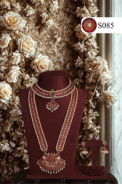 Traditional South Indian classical dance jewellery set D004 available for rental