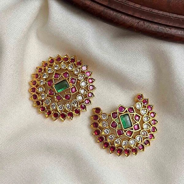 South Indian Sun and Moon jewellery set SM002 available for rental