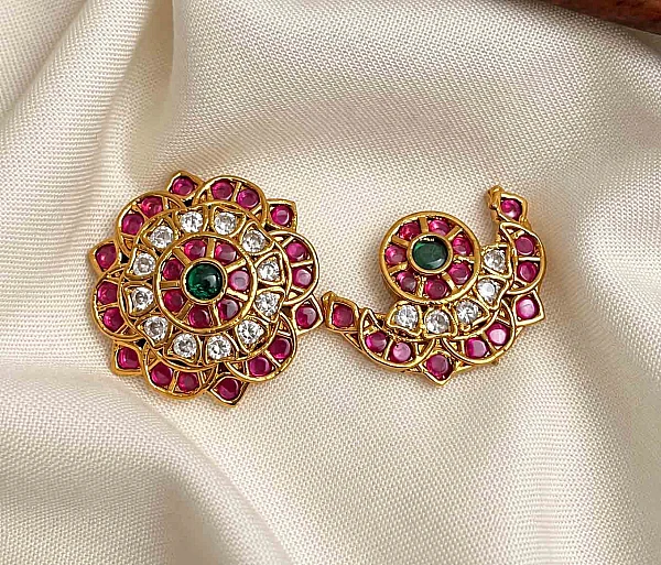 South Indian Sun and Moon jewellery set SM004 available for rental