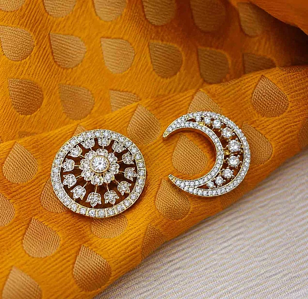 South Indian Sun and Moon jewellery set SM011 available for rental