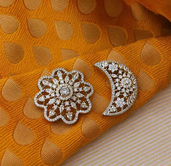 South Indian Sun and Moon jewellery set SM012 available for rental