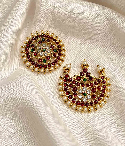 South Indian Sun and Moon jewellery set SM013 available for rental
