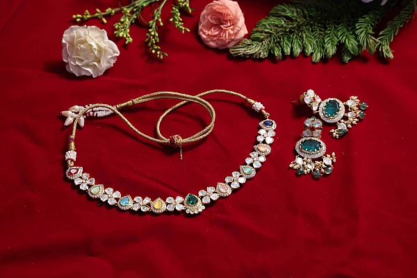 South Indian engagement jewellery set E046 available for rental