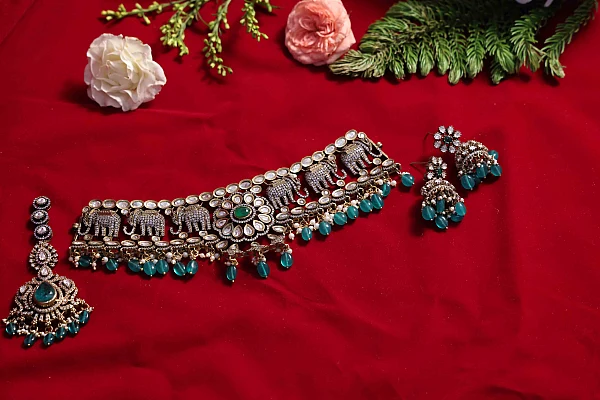 South Indian engagement jewellery set E052 available for rental