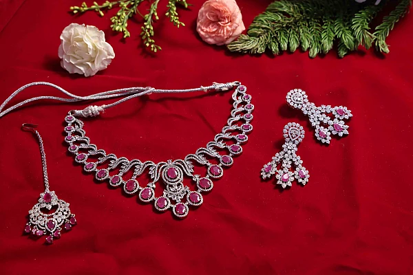 South Indian engagement jewellery set E053 available for rental