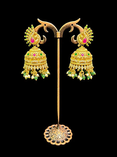 South Indian Jumka jewellery set J133 available for rental