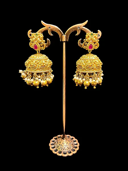 South Indian Jumka jewellery set J134 available for rental