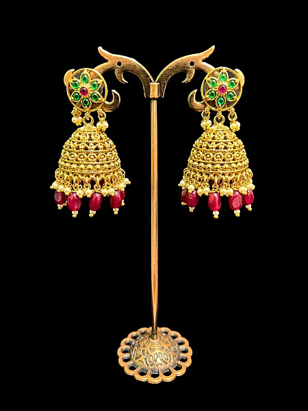 South Indian Jumka jewellery set J137 available for rental
