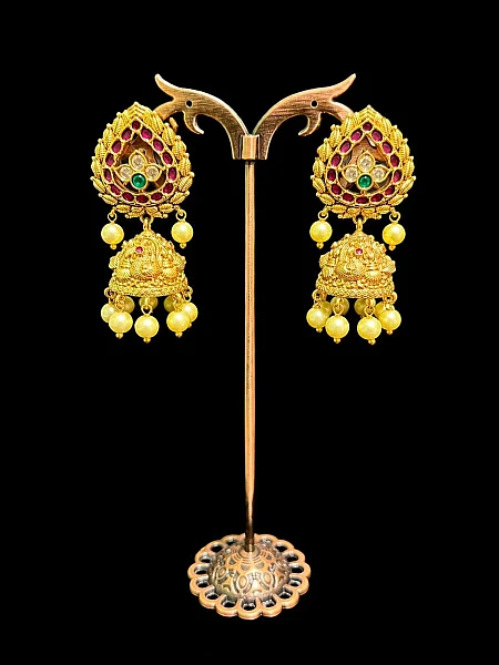 South Indian Jumka jewellery set J141 available for rental