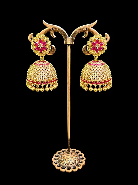 South Indian Jumka jewellery set J143 available for rental
