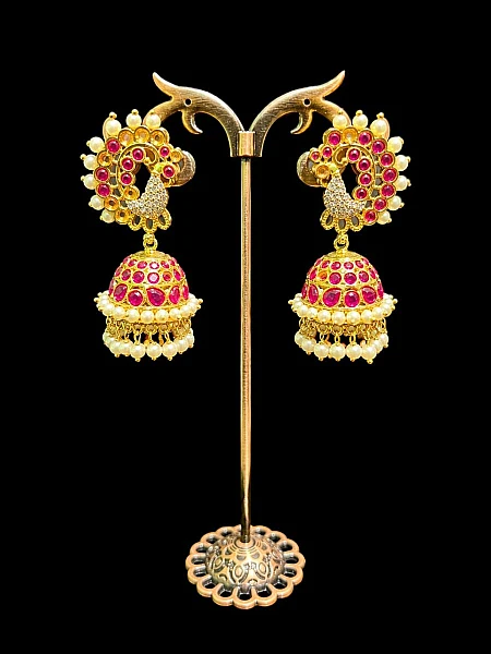 South Indian Jumka jewellery set J146 available for rental
