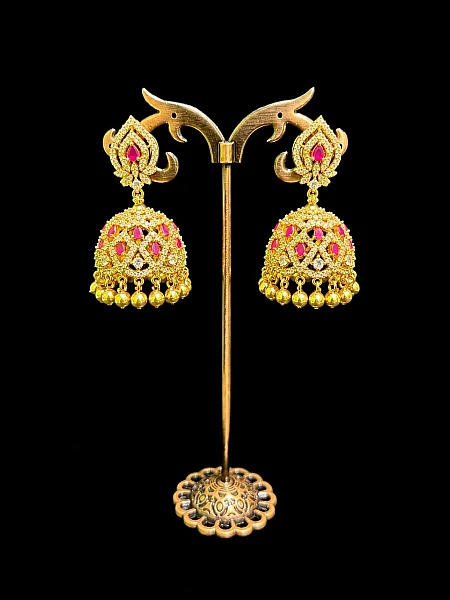 South Indian Jumka jewellery set J147 available for rental