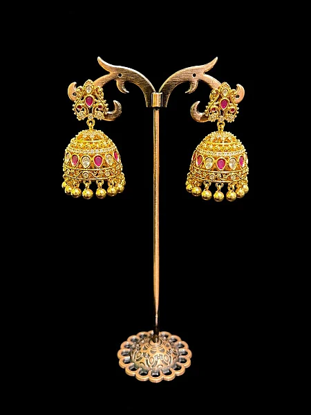 South Indian Jumka jewellery set J148 available for rental